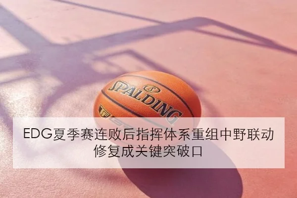 EDG夏季赛连败后指挥体系重组中野联动修复成关键突破口